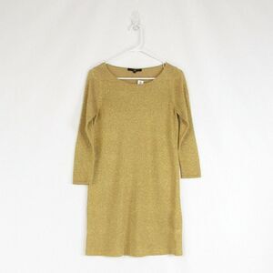 Gold TIBI NEW YORK sheath dress S
